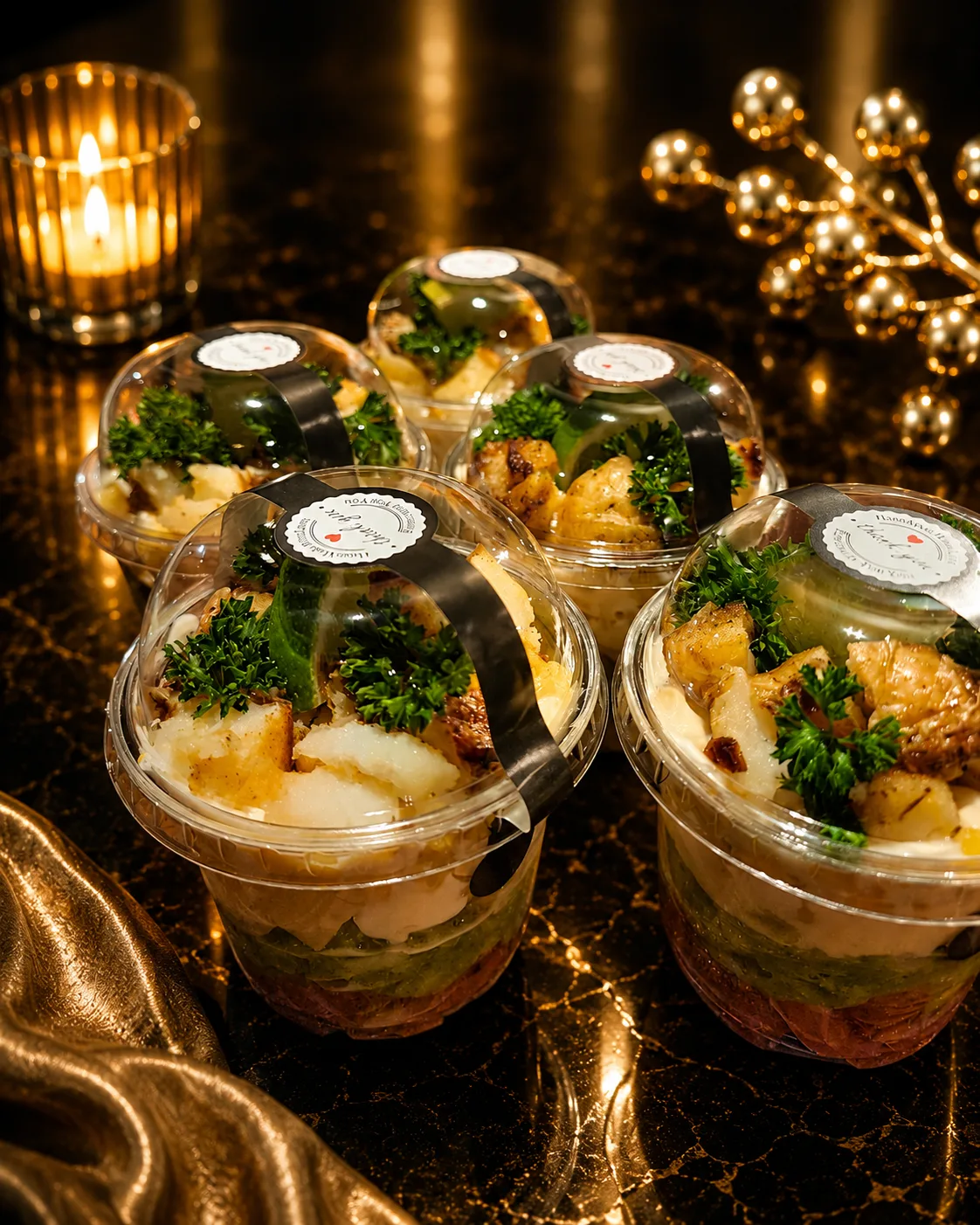 DOSHADO — dessert cups covered