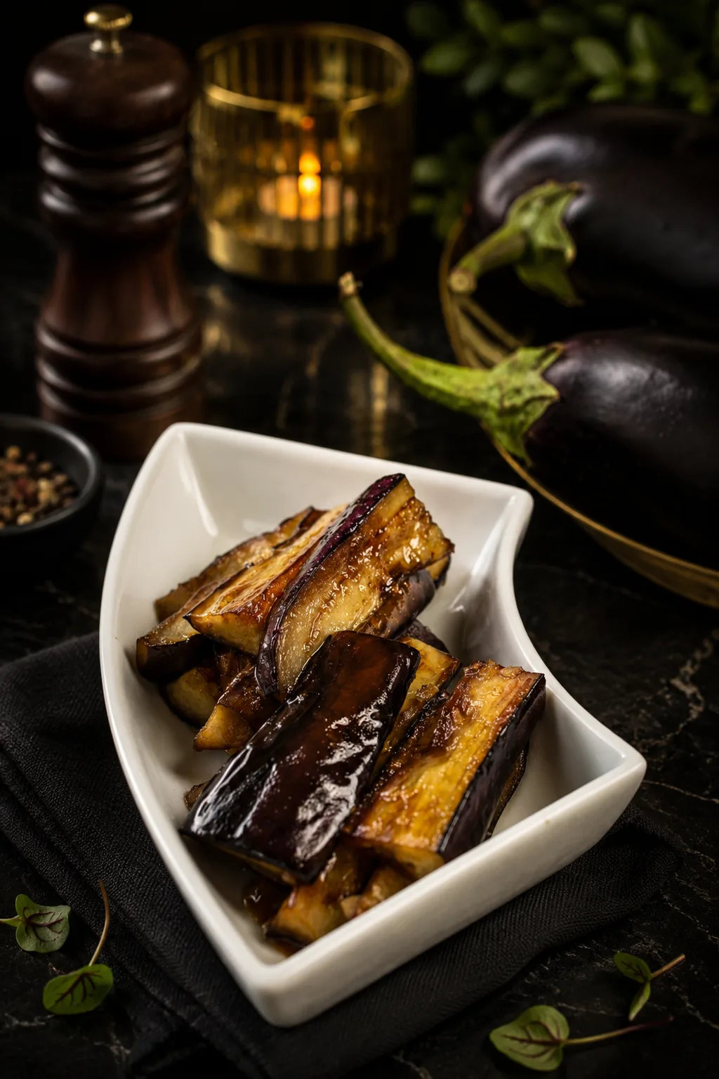 DOSHADO — eggplant slices