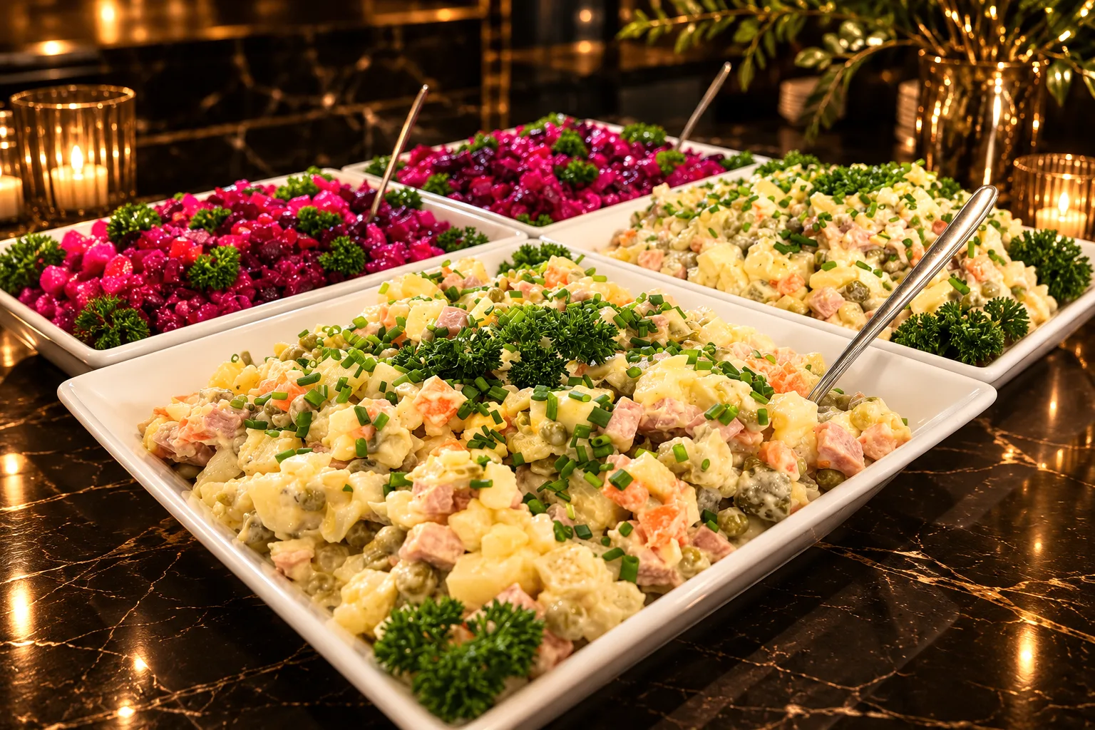 DOSHADO — salad trays buffet