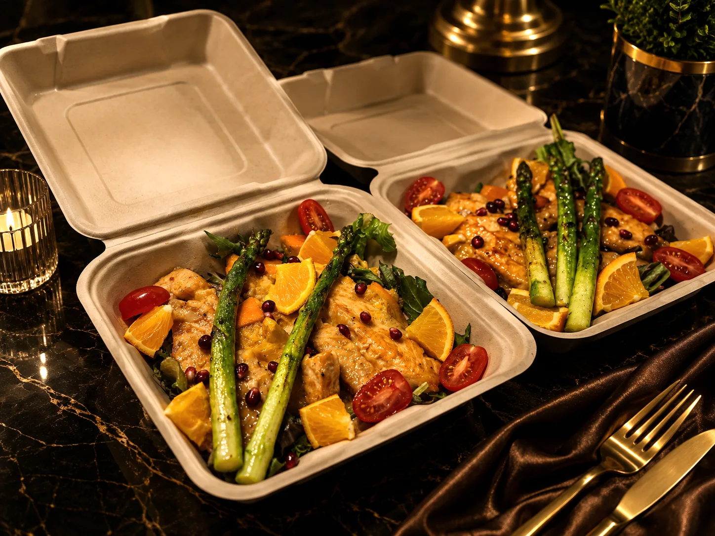 DOSHADO — takeaway chicken asparagus